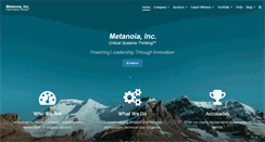 Desktop Screenshot of metanoia-inc.com