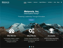 Tablet Screenshot of metanoia-inc.com
